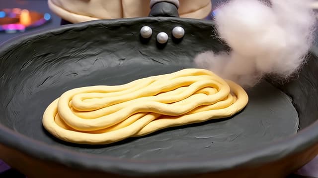 Street chef in claymation